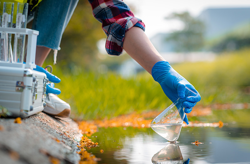 Taking Water Sample