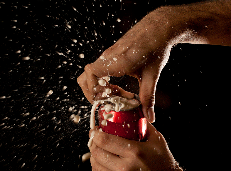 Opening a soda can Opening a soda can